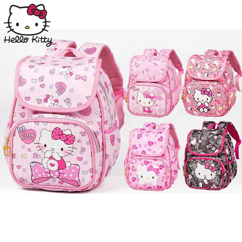 Сумка Hello Kitty милый мультяшный рюкзак модная розовая сумка на плечо из