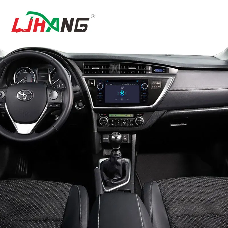 LJHANG 2 Din Android 10 автомобильный dvd-плеер для Toyota Auris 2013 2014 2015 WIFI Автомобильный