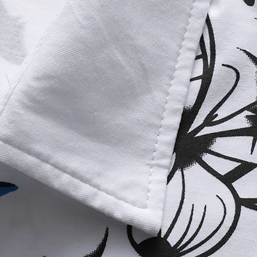 Мужская хлопковая рубашка поло с коротким рукавом летняя забавная в стиле панк