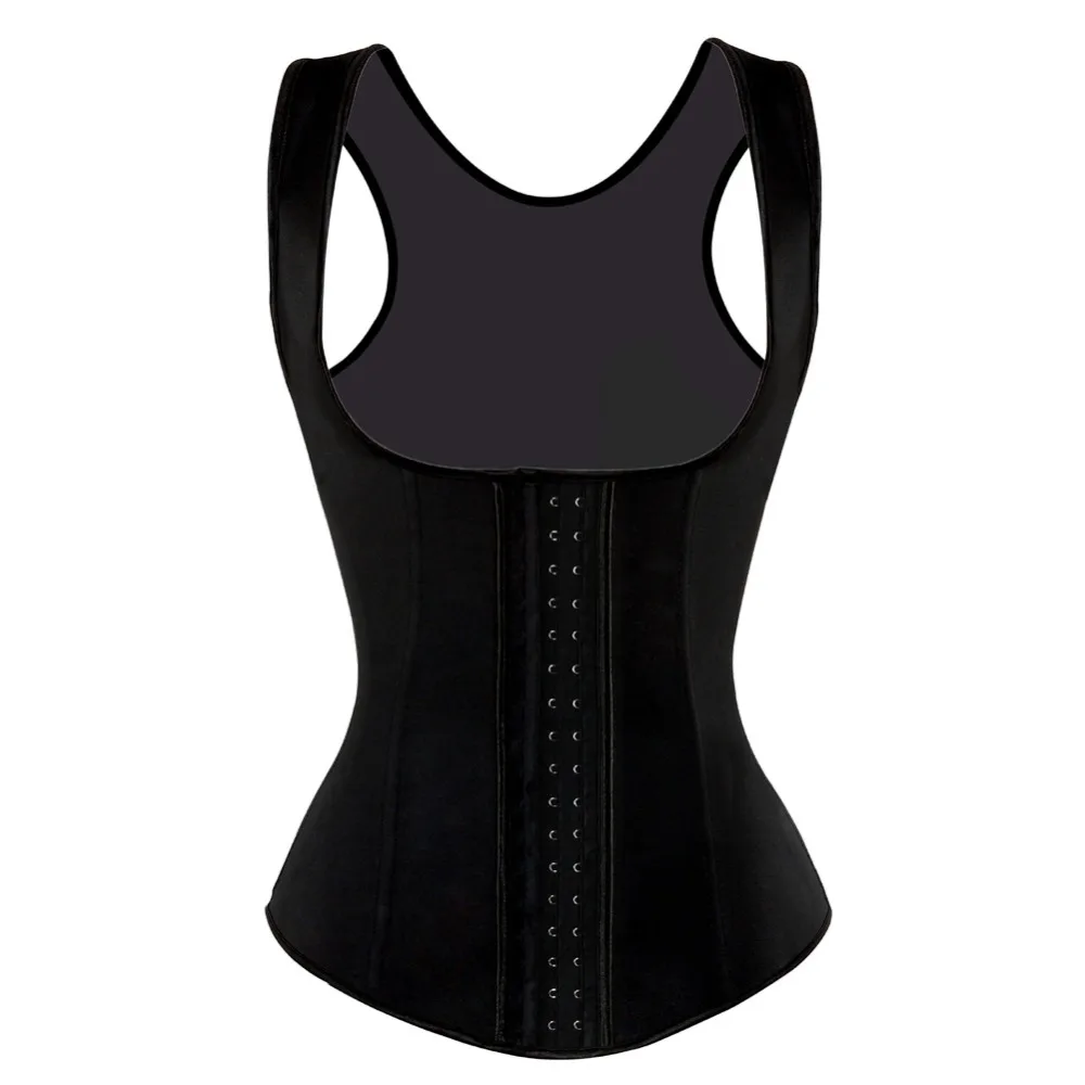 

Steel Boned Underbust Corset Waist Trainer Latex Vest Rubber Hooks Bustier Plus size 6XL Lingerie Underbust corselet Shapewear