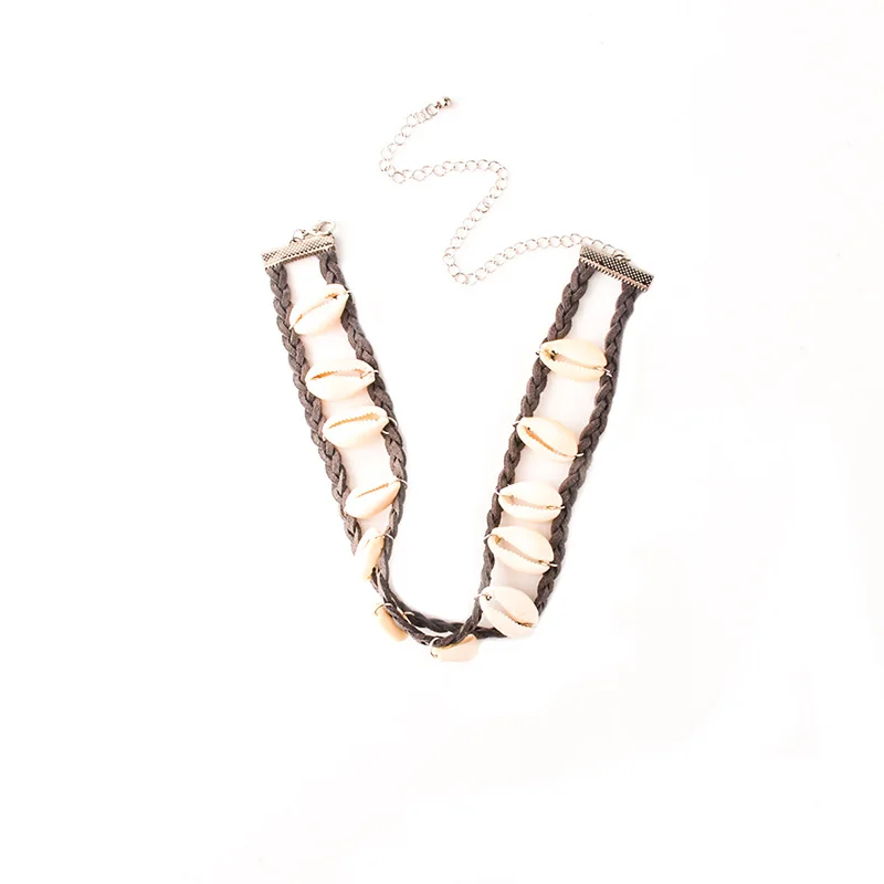 Простое Ожерелье из натуральной ракушки ручной работы ожерелье Индивидуальные