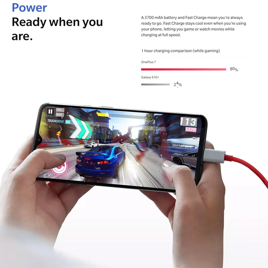 Мобильный телефон Oneplus 7 с глобальной ПЗУ 12 Гб 256 ГБ Snapdragon 855 6 41 дюйма отпечаток
