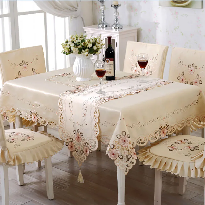 Вышитая скатерть Классическая Цветочная круглая квадратная Manteles Para Mesa Nappe Bugaboo