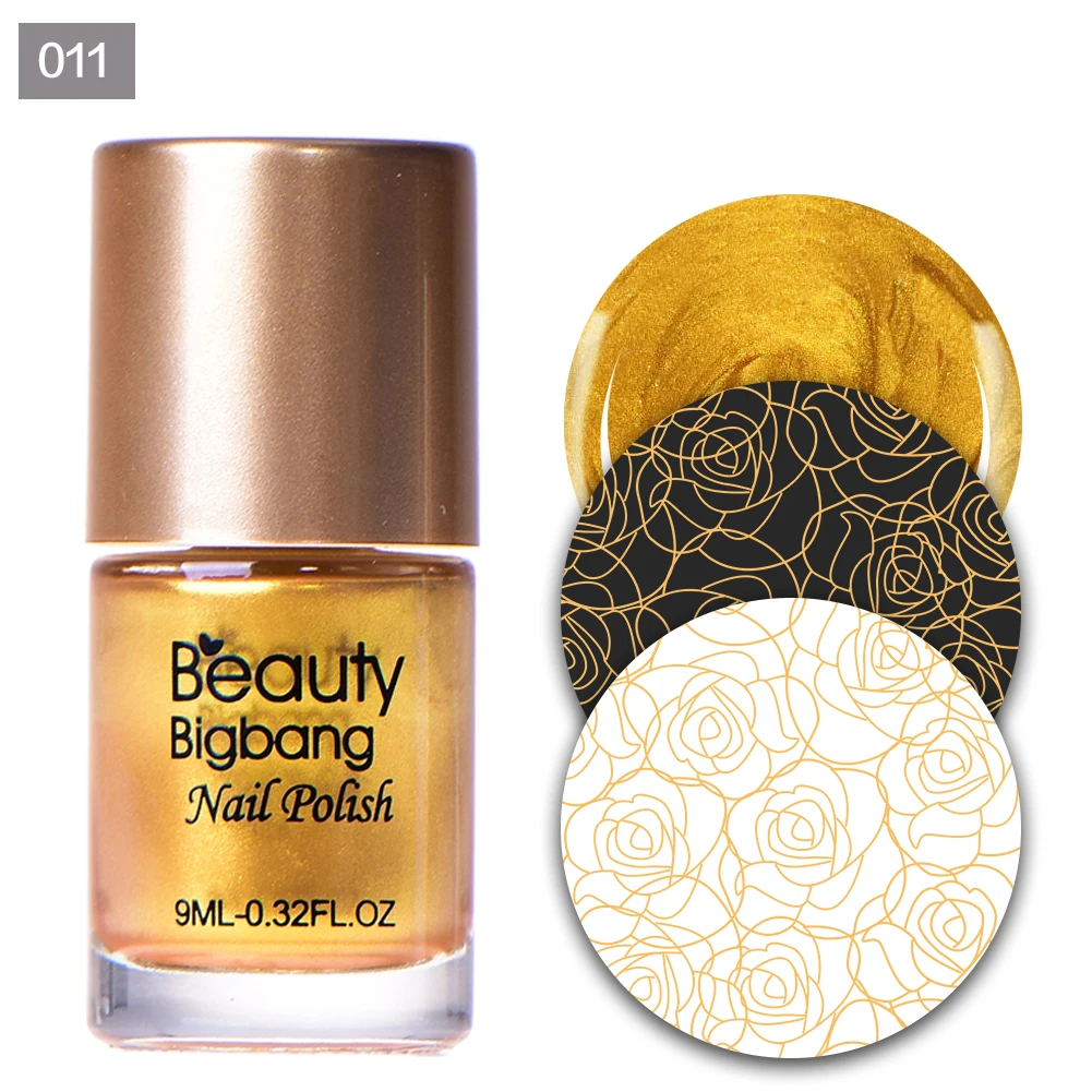 11 BeautyBigBang 9 мл Лак для стемпинга ногтей лак для печати пластина для стемпинга для нейл-арта прочный лак для ногтей - Цвет: 11