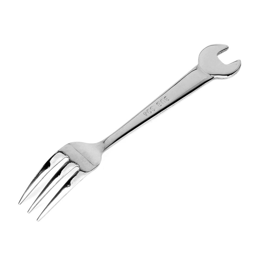 Fork HOOMIN гаечный ключ из нержавеющей стали, ложка, вилочный гаечный ключ, столовая посуда, кухонные принадлежности - Цвет: Fork