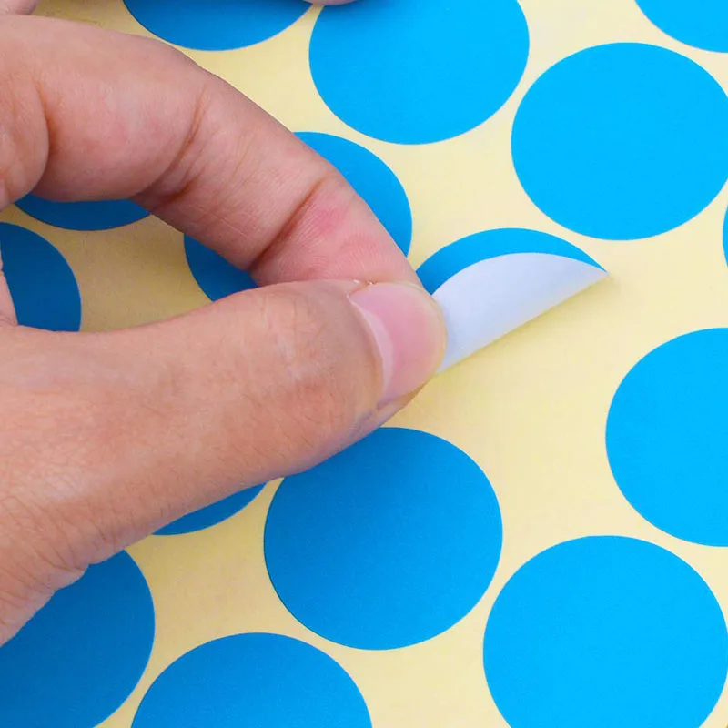 10 Colors/lot 6mm 8mm 10mm 13mm 19mm 25mm 50mm Circles Round Code Stickers Self Adhesive Sticky Labels