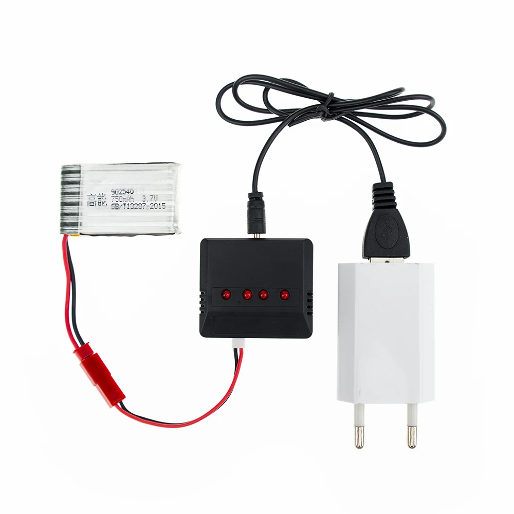 Аккумуляторы MJX X800 Lipo 3 7 в 750 мАч батарея JST с USB зарядным устройством и кабелем для