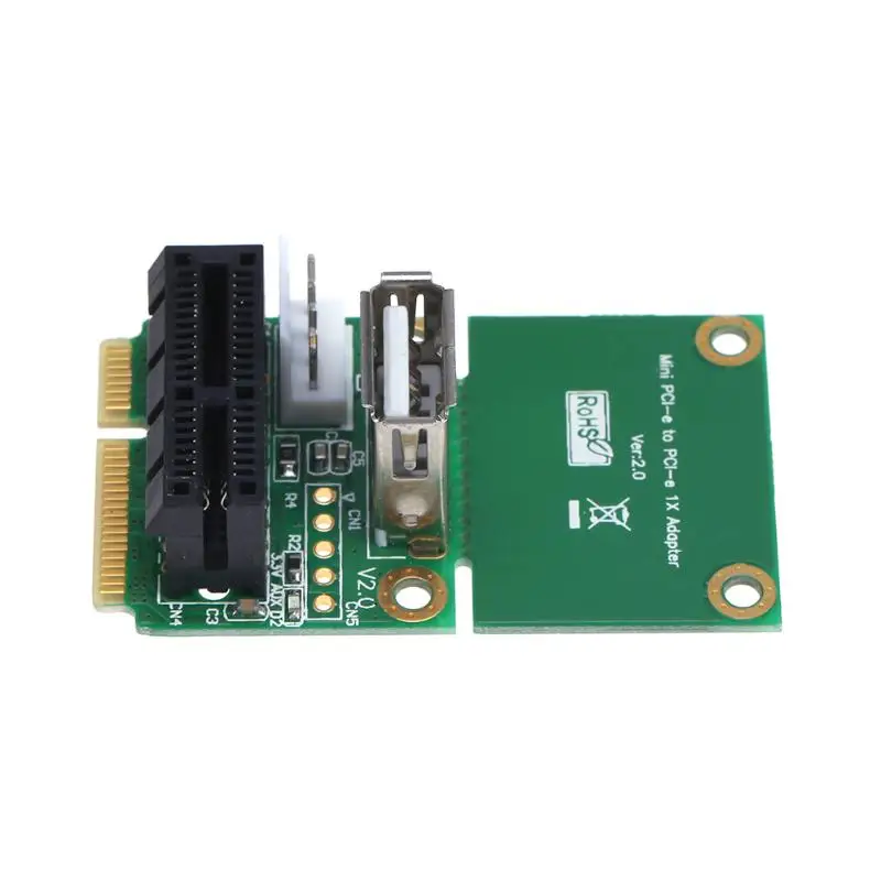 1 шт. PCI-E 1X до половины/полный Mini USB адаптер PCI Express Интерфейс карты с 4 Pin SATA Мощность