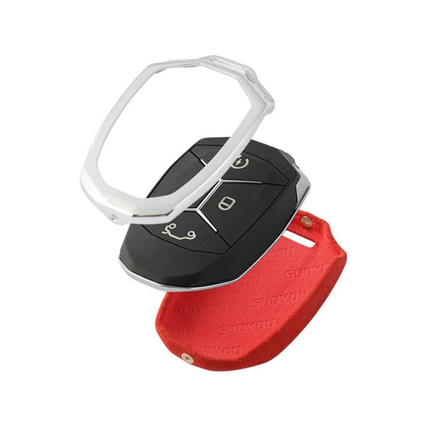 Car Key Case Cover Galvanized Alloy Shell Storage Bag Organizer for Geely LYNK&ampCO 01 02 03 2017 2018 | Автомобили и мотоциклы
