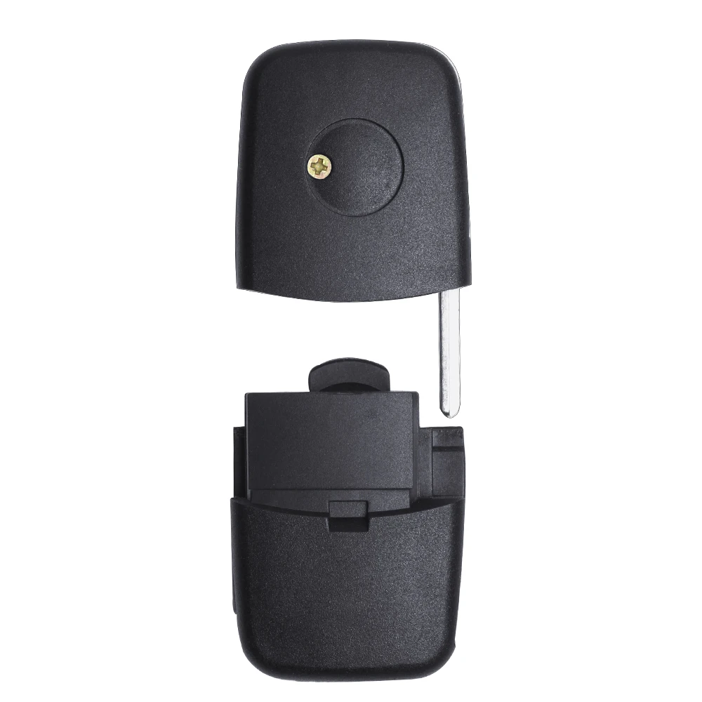 Складной дистанционный ключ Keyecu с 3 кнопками брелок для Volkswagen 1999 2001 Beetle Bora 1997 Passat