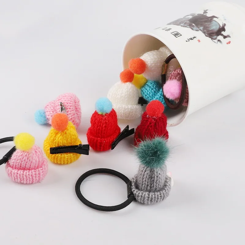 New Arrival 10pcs/lot Multiple Color Woolen hat handmade diy Earrings Material Package Hair Accessories Decoration Supplies | Украшения и