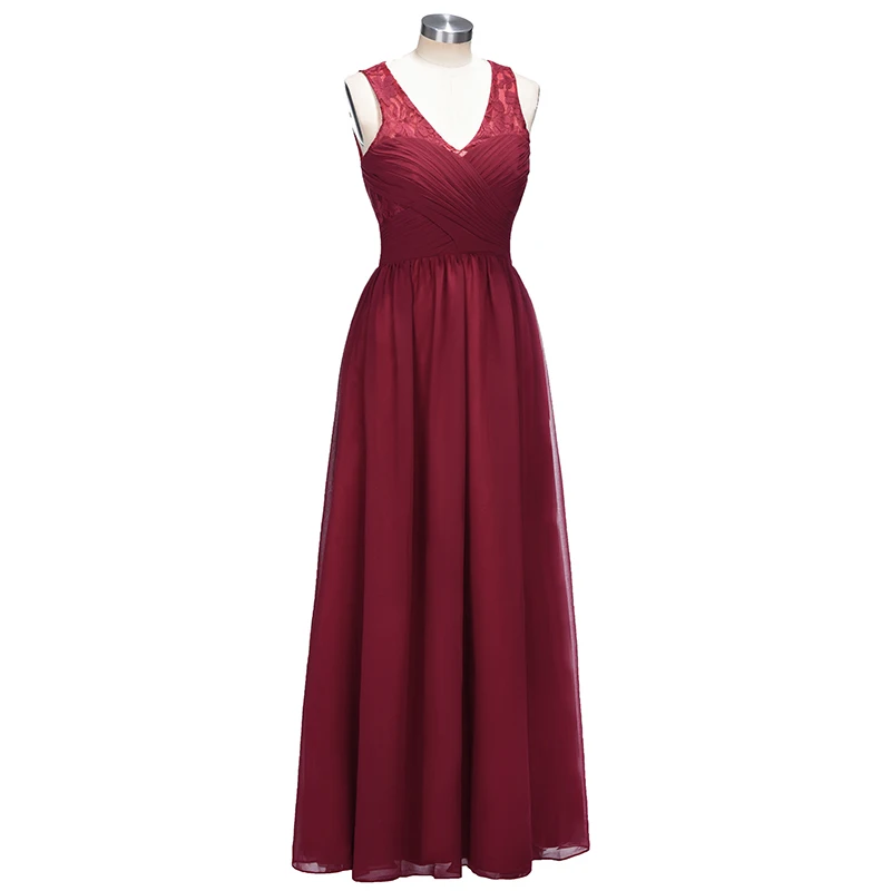 100% настоящие образцы Robe demoiselle d'honneur A Line бордовые кружевные платья подружек