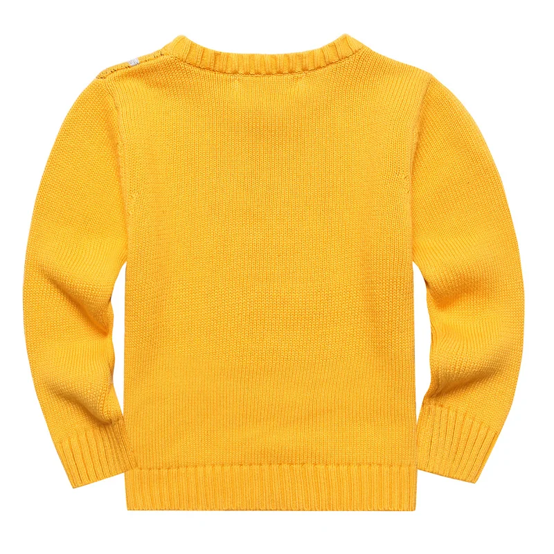 Новинка модная детская осенняя и зимняя одежда детский свитер с круглым вырезом