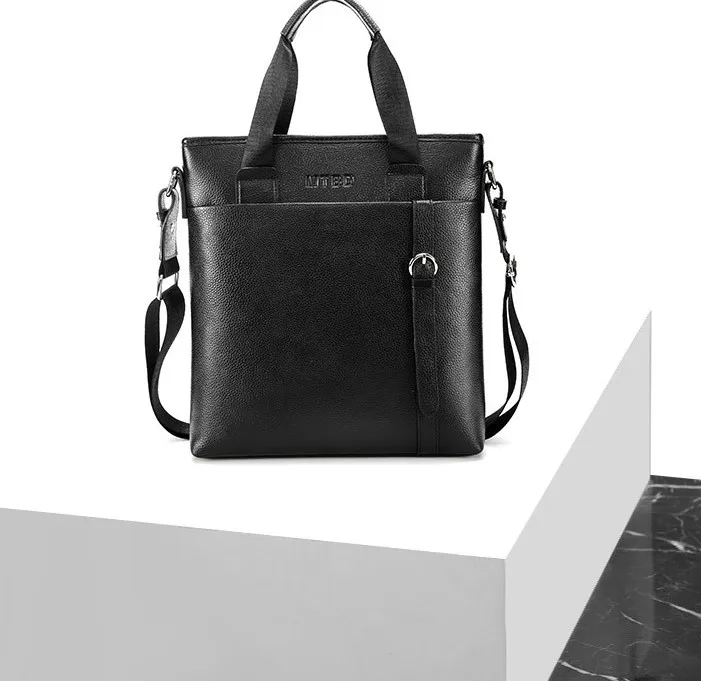 7 new men's suede leather business casual gentleman handbag Messenger bag B40126 190430 bobo | Багаж и сумки