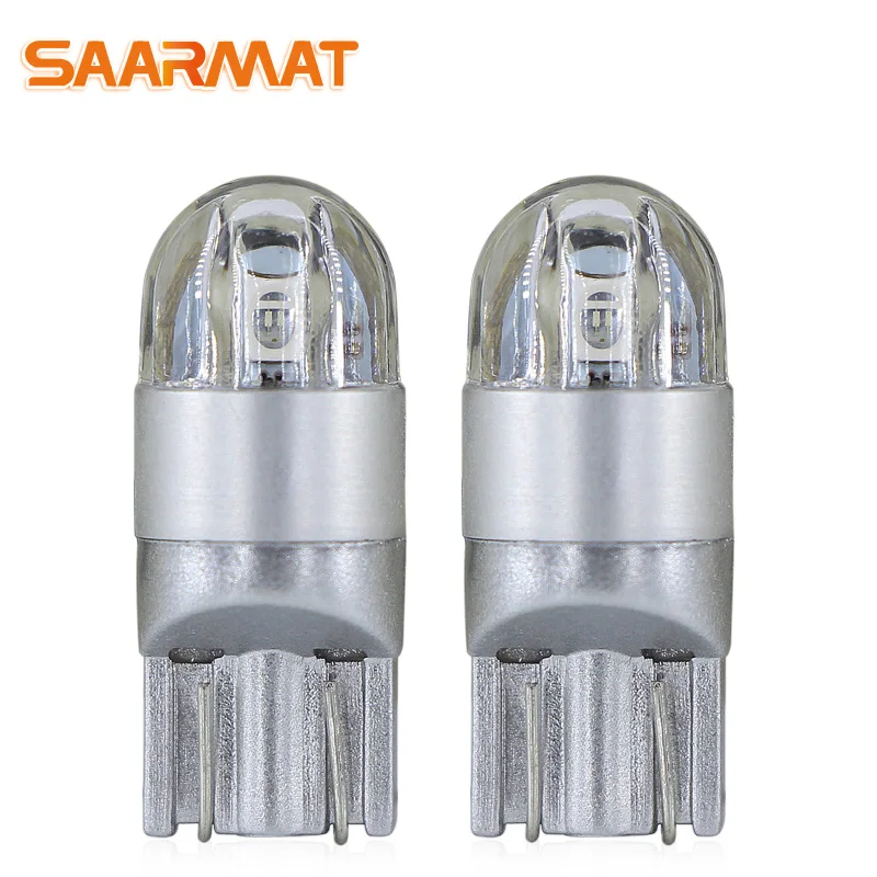 

SAARMAT 2*Pieces Led T10 W5W 2SMD 3SMD bulbs 168 194 car License Plate Lights Trunk number reading turn signal Clearance Lights