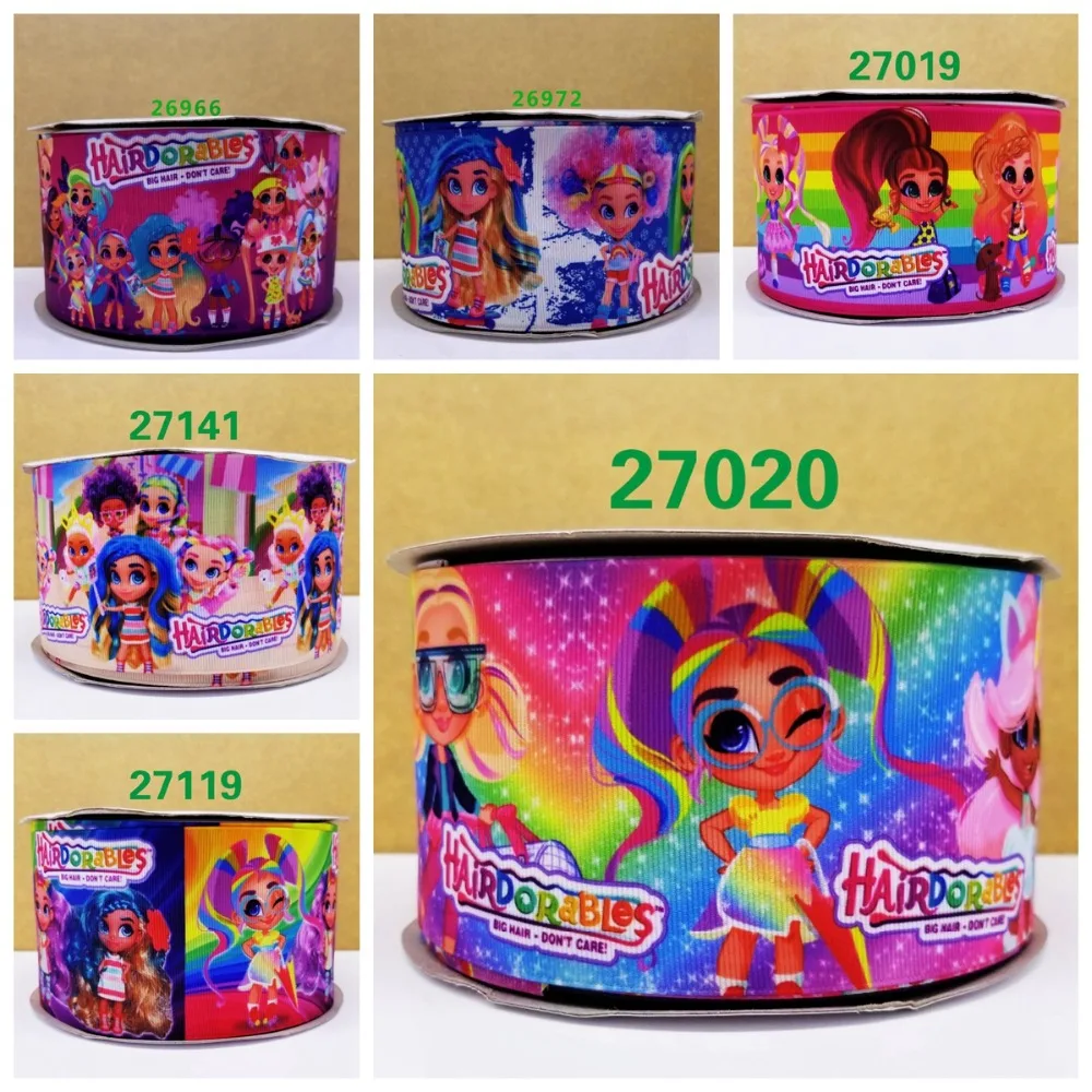 Free shipping 50 yard cartoon printed grosgrain ribbon 27019 | Дом и сад