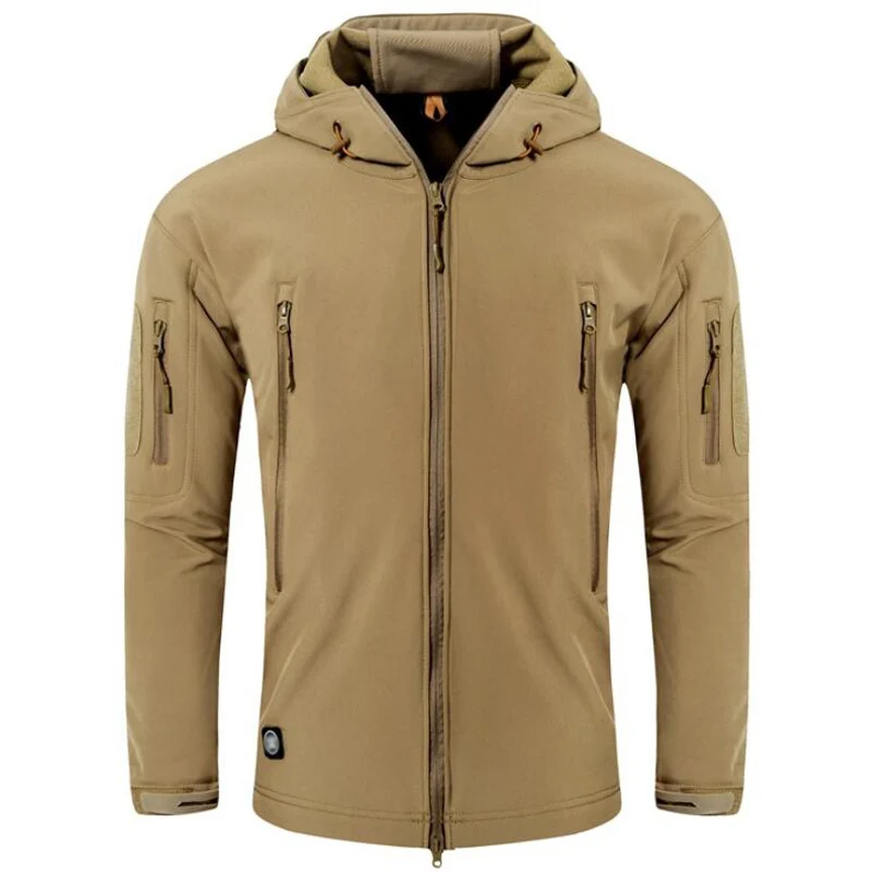 army yellow Военная зимняя куртка мужская армейская тактическая куртка Мягкая оболочка флисовая верхняя одежда камуфляжные куртки 5XL водонепроницаемая Спортивная одежда для охоты - Цвет: army yellow
