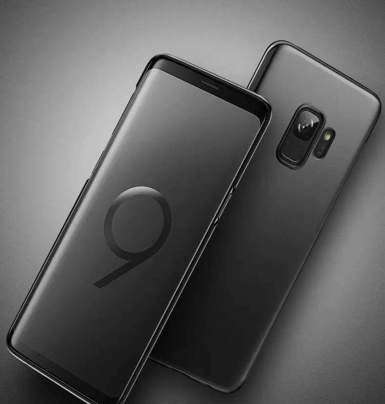 Оригинальный чехол для Samsung Galaxy S9 плюс задняя крышка 360 Жесткий ПК Тонкий Пластик