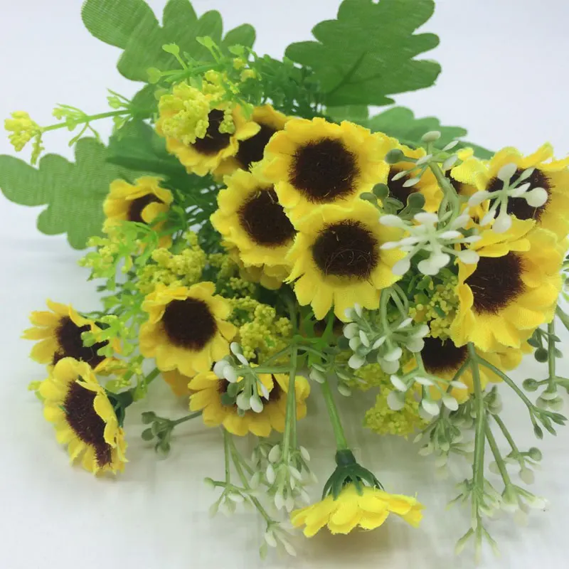 2017 настоящие Искусственные цветы 1 шт. Маленькие искусственные пластмассовые