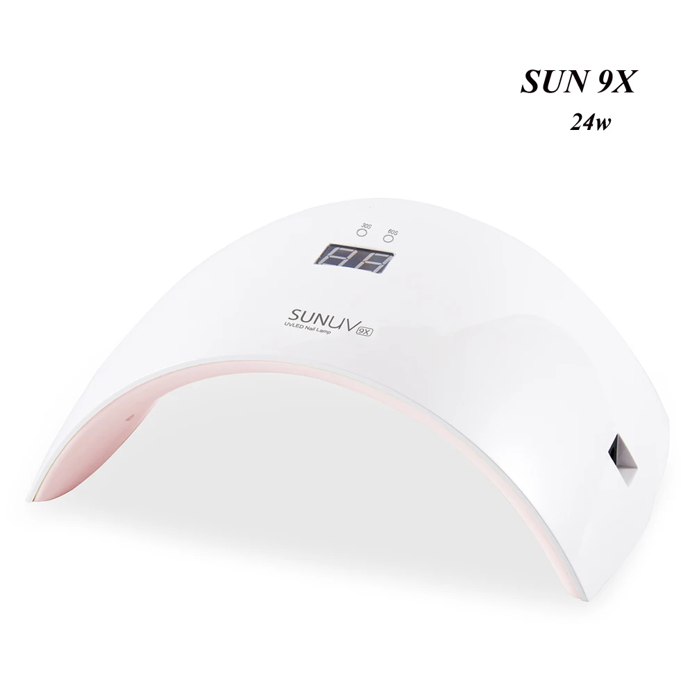 Сушилка для гель лака SUNUV SUN9X Plus УФ светодиодный лампа с ЖК дисплеем и кнопкой