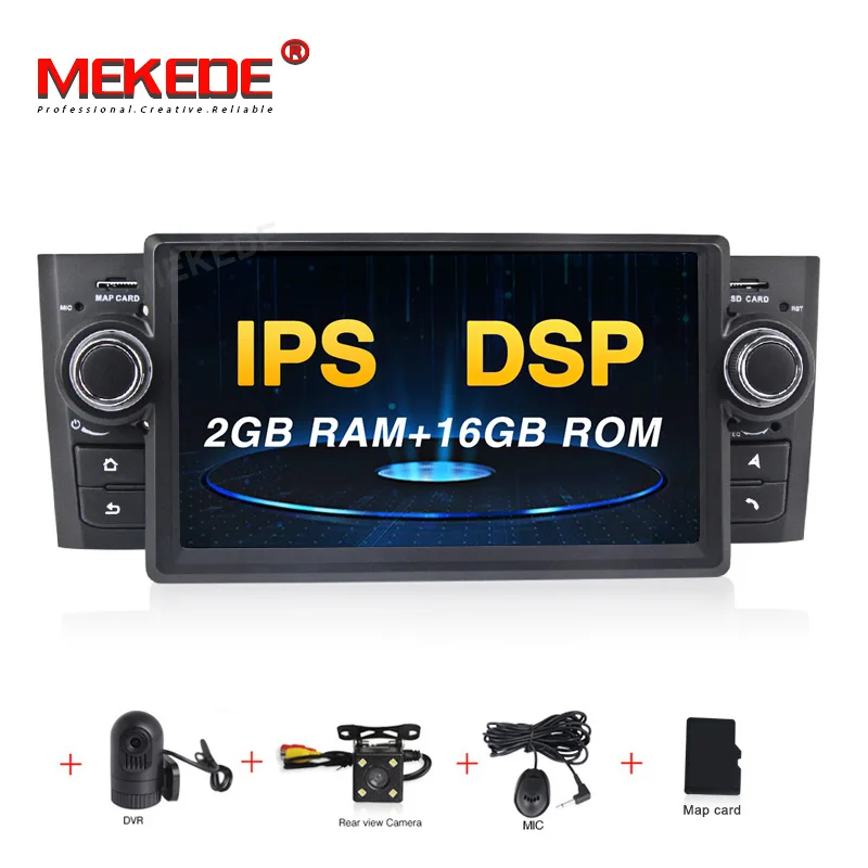 16G DVD CAMERA DVR MEKEDE Android 9,0 четырехъядерный Автомобильный DVD Радио стерео плеер для Fiat/Grande/Punto/Linea 2007-2012 Мультимедиа gps Navi RDS Wifi FM - Цвет: 16G DVD CAMERA DVR