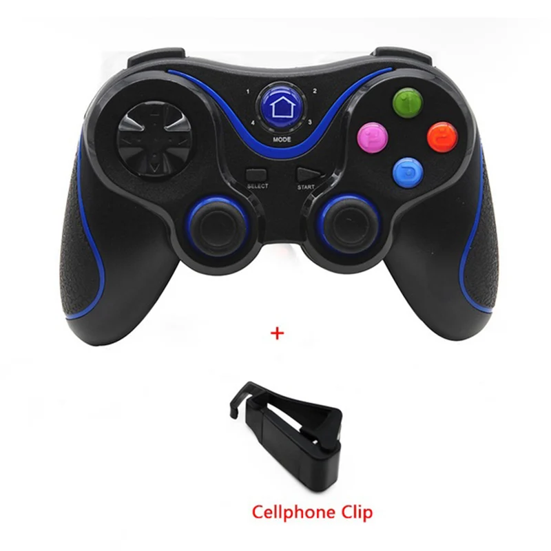 Blue 1 Беспроводной Bluetooth геймпад Android игровой контроллер Джойстик для смартфона и ПК PS3 - Цвет: Blue 1