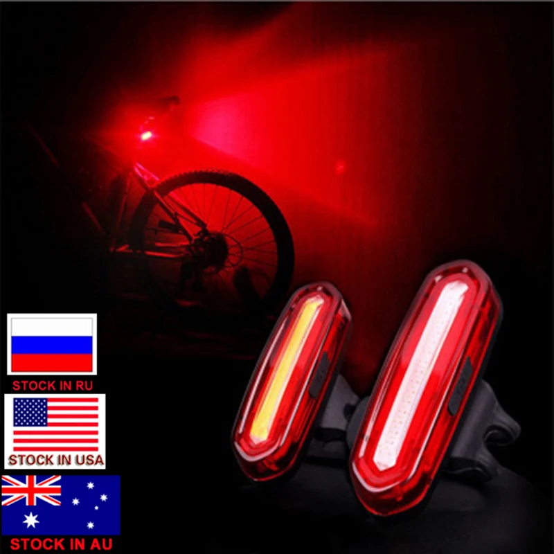 Дропшиппинг USB Перезаряжаемый велосипедный COB светодиодный задний горный комета велосипедный задний светильник MTB Предупреждение светильник