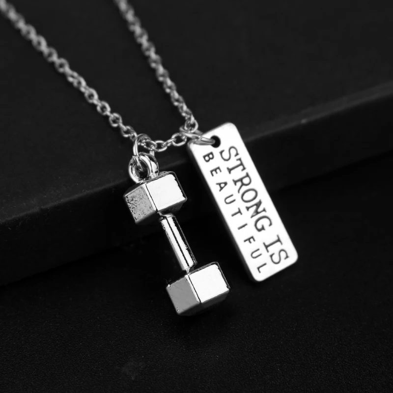 Модное ожерелье для занятий спортом и фитнесом подвеска в виде гирлянды тяжелой