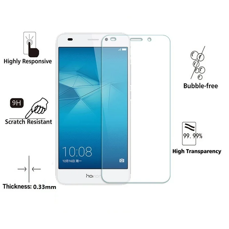Honor 7 облегченное закаленное стекло для huawei GT3 5C Lite NEM-L21/L22/L31/L51/AL10/TL00/UL10 Экран