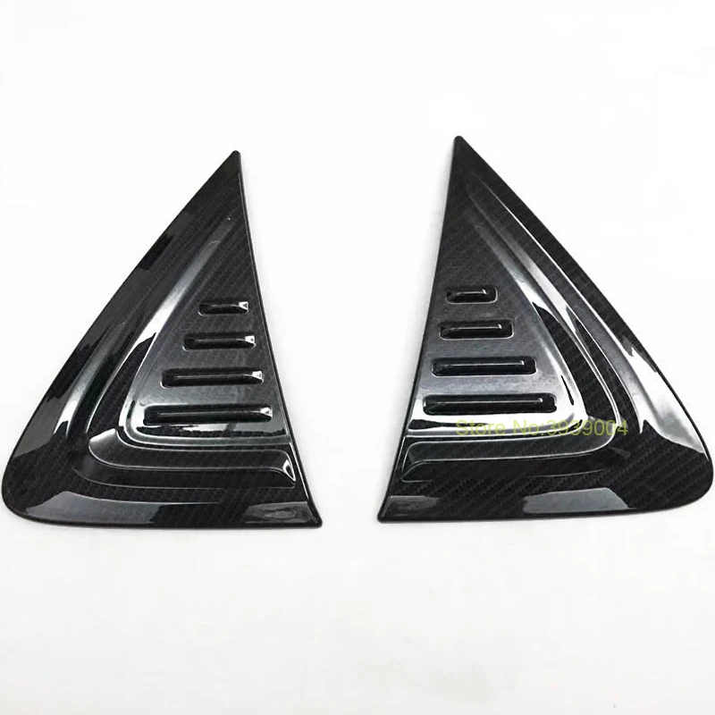 

For TOYOTA C-HR 2016-2018 2PCS Carbon Fiber ABS Car Side Wing Air Vent Outlet Blade Fender Cover Trim Moldings Car Styling