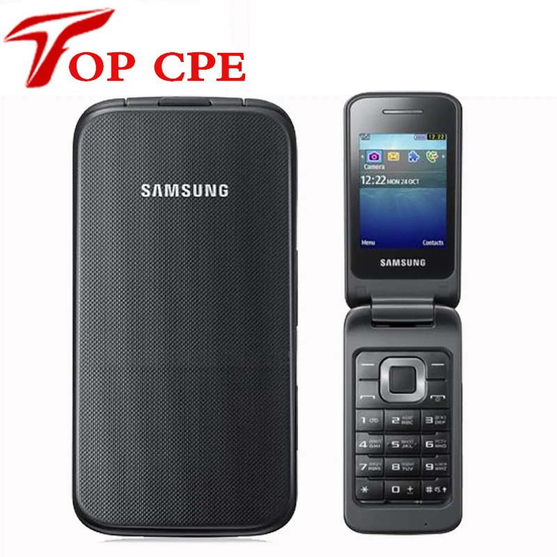 Оригинал Samsung C3520 разблокирован мобильный телефон флип 1.3MP