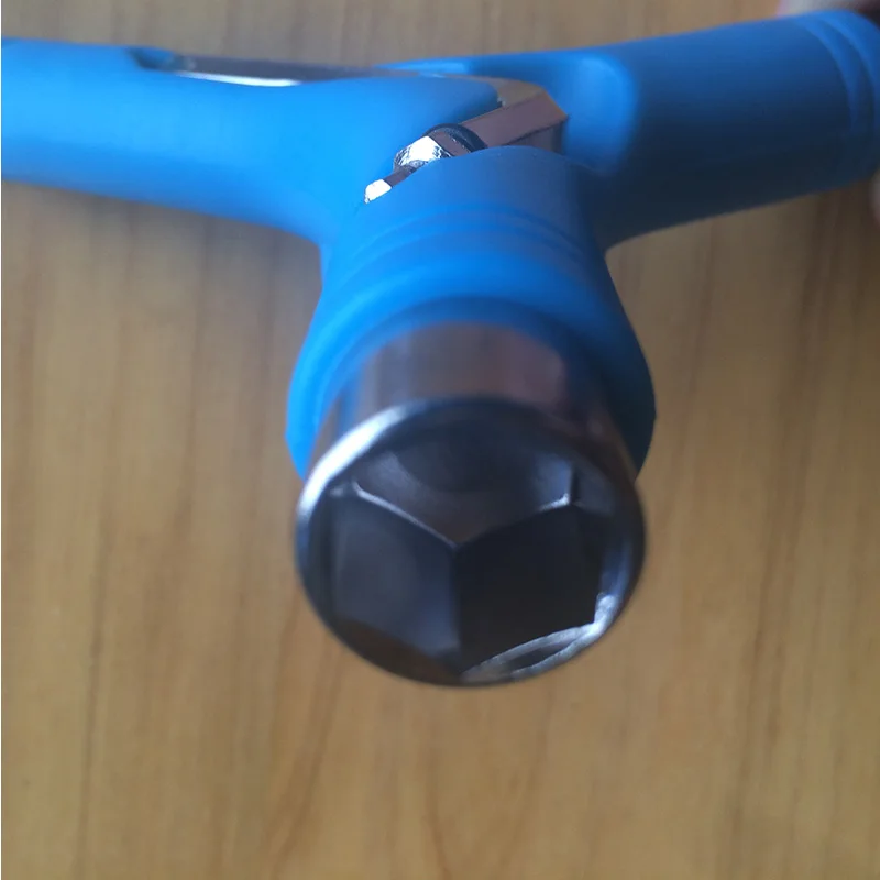 Multifunctional Y shape Skateboard Tool With Tri Socket Threader For Skate Board Longboard Scooter | Спорт и развлечения