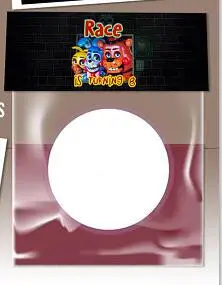 6PCSfavor bag cards Все серии пять ночей у Фредди бумажный стаканчик, тарелка Fnaf вечерние принадлежности баннеры/Кекс Топпер/для праздников и вечеринок украшения - Цвет: 6PCSfavor bag cards