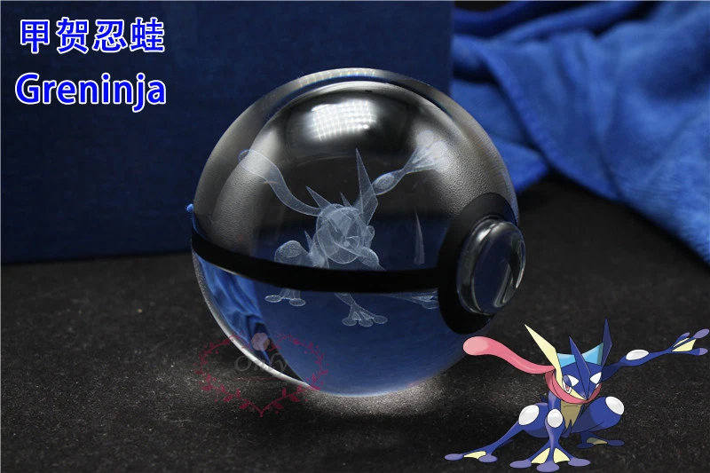 Популярный 3D Хрустальный гравировальный шар гренинджа Круглый с черной линией