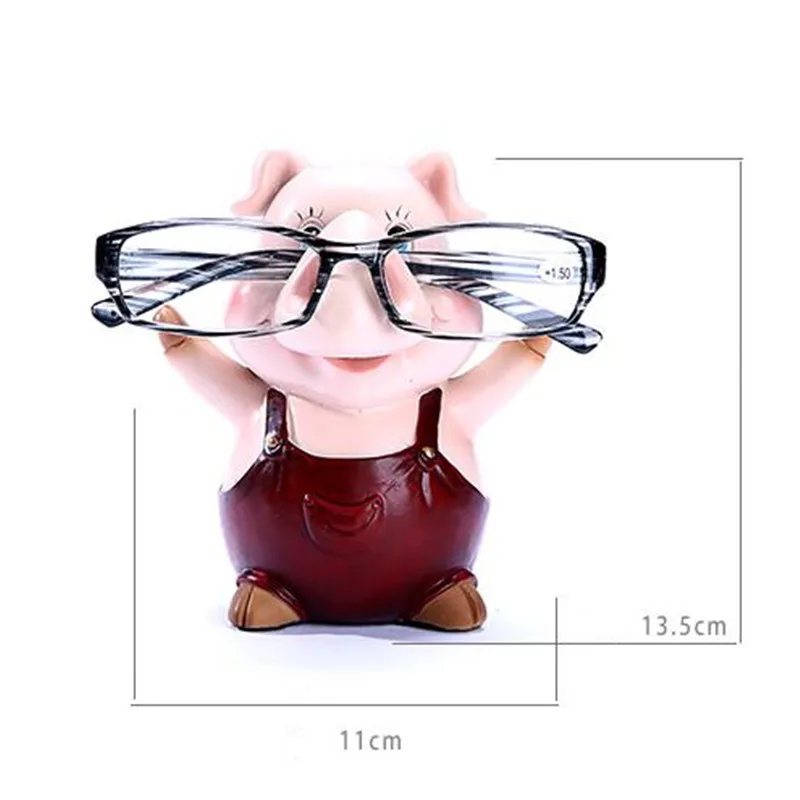 Милый поросенок очки подставка для очков изделия из смолы прекрасные