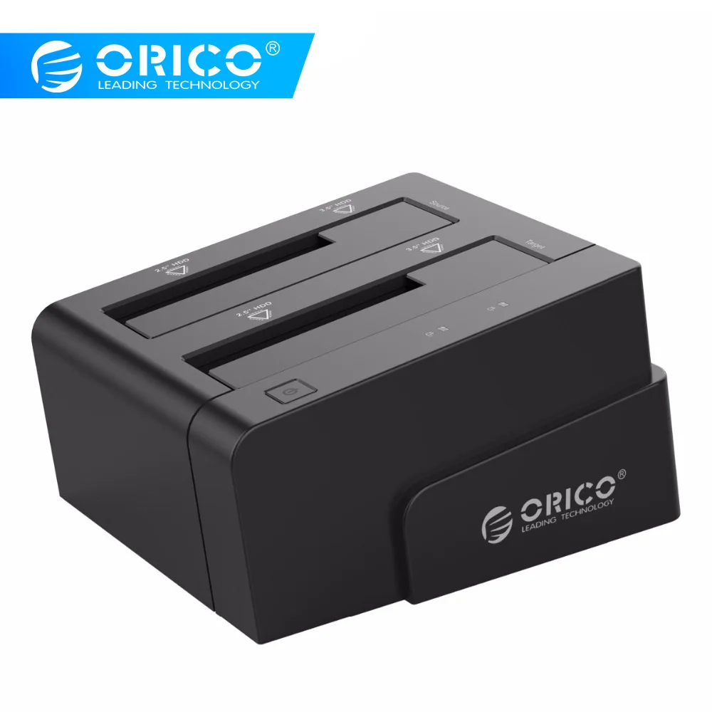 ORICO 6628US3 C 2 5 & 3 дюйма SATA USB3.0 общего жесткого диска внешняя док станция черный|external