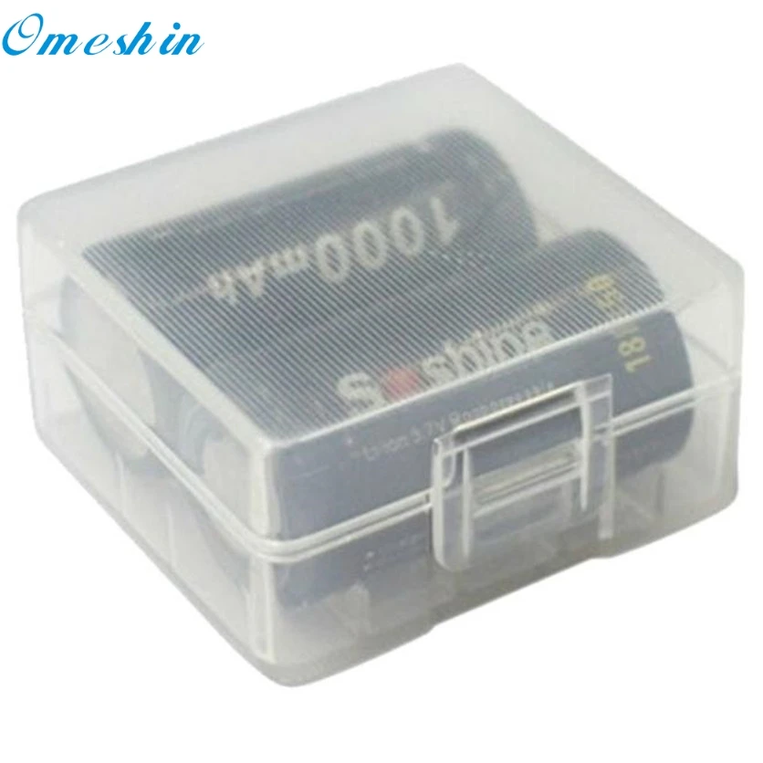 OMESHIN SimpleStone 2 шт. Прозрачный жесткий пластиковый чехол для батареи держатель 2x18350