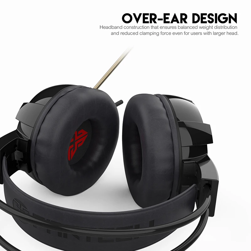 Fantech HG19 Стерео Игровые наушники с микрофоном светодиодный свет для компьютерных ПК Игр проводные наушники бас USB игровая гарнитура для PS4