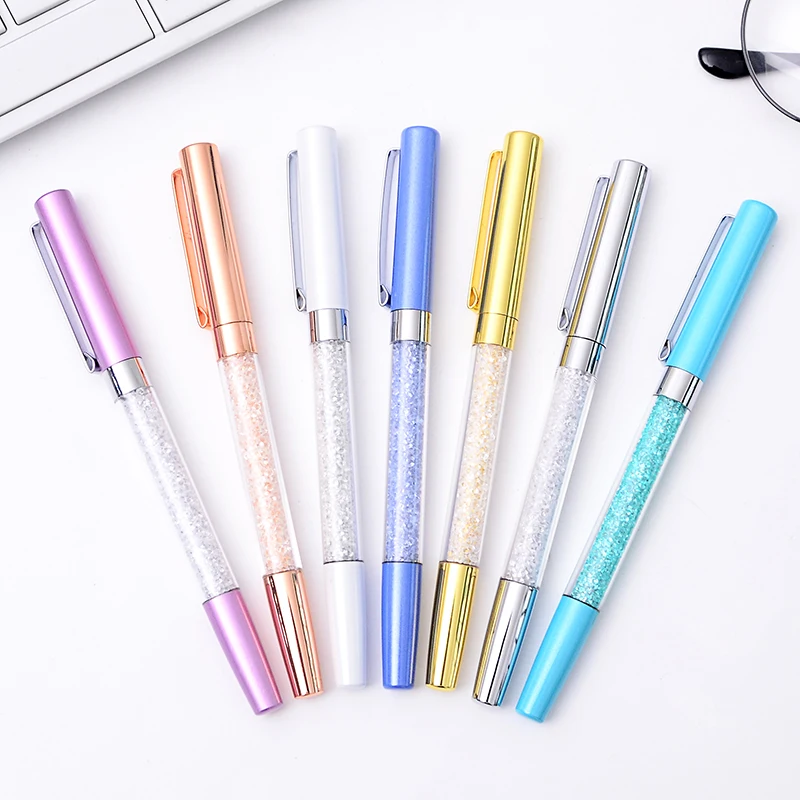 Креативная шариковая ручка с кристаллами и бриллиантами металлические
