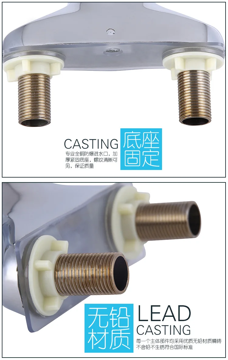 Бесплатная доставка двойной кран для раковины ванной комнаты с горячей и
