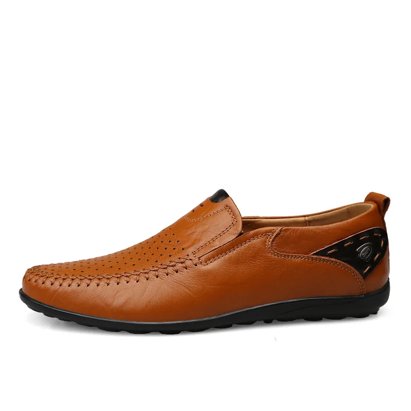 Роскошные Дизайнерские кроссовки Мужская обувь из натуральной кожи Мокасины без