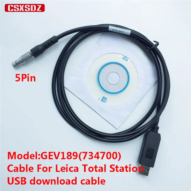 (2 шт.) новая Leica Total Station USB кабель для скачивания данных GEV189(734700) подходит TS06/09/12/15 и
