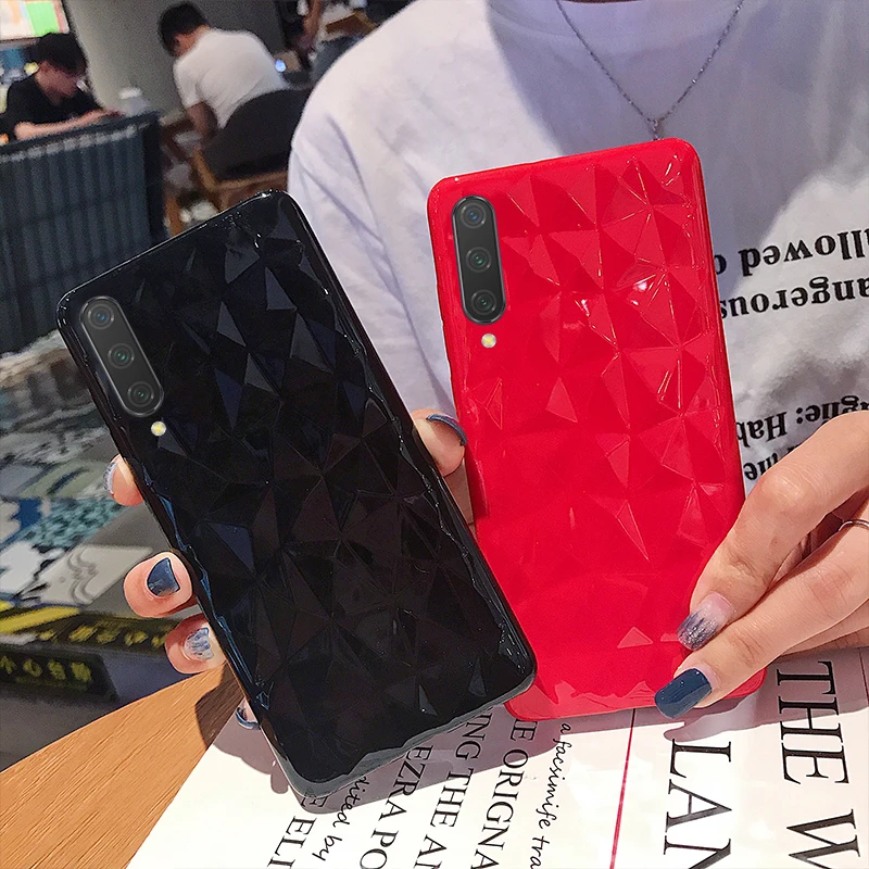 Силиконовый чехол с бриллиантами для Xiaomi mi A3 8 9 Lite 9 SE CC9 9T mi 9T чехол Red mi K20 Pro Note 7 6 Pro Red mi 7A чехол 3D чехол