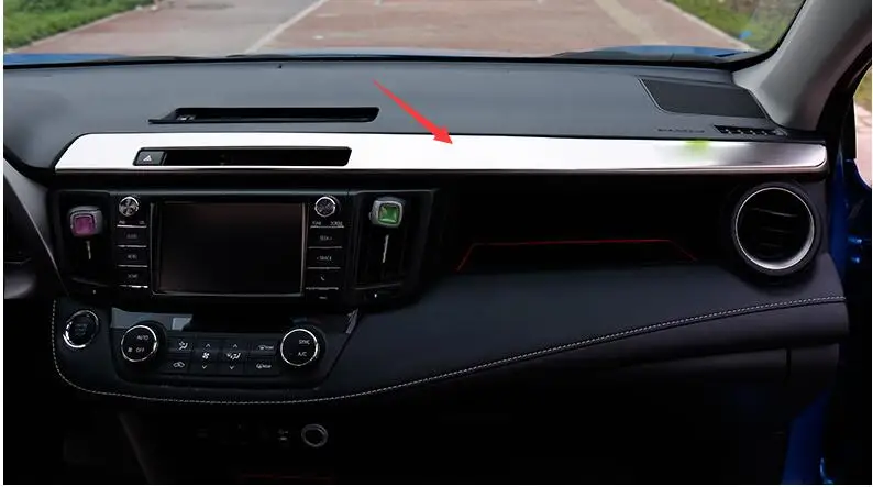 Автомобильный Стайлинг для Toyota RAV4, высокое качество, нержавеющая сталь, контрольная комната, декоративные наклейки, автомобильные аксессуары, 2 шт