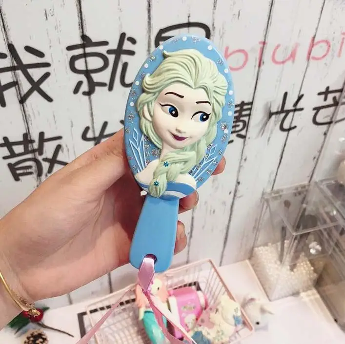Дисней Принцесса замороженная щетка для волос brosse cheveux дети нежная Антистатическая щетка кудрявый клубок Русалка аксессуары
