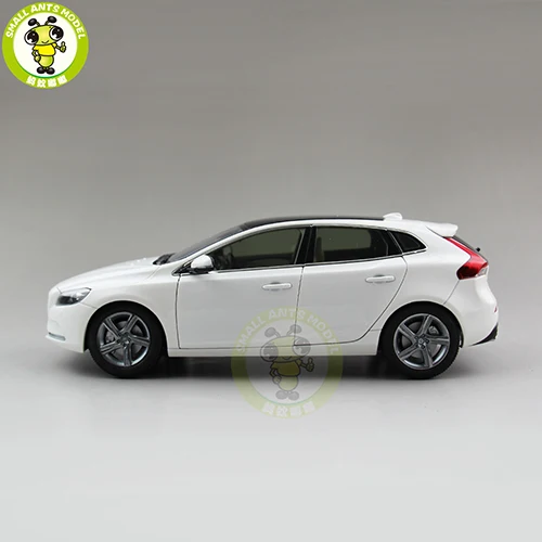 White 1/18 Volvo V40 универсал хэтчбек литая модель автомобиля Модель игрушки дети мальчик девочка подарок - Цвет: White