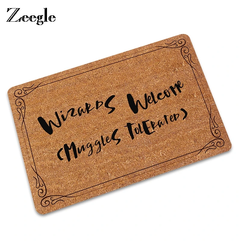 

Zeegle Go Home Entrance Mats Funny Doormat Rubber Hallway Rugs Anti-slip Toilet Mats Bathroom Floor Rugs Bedroom Carpet Foot Mat