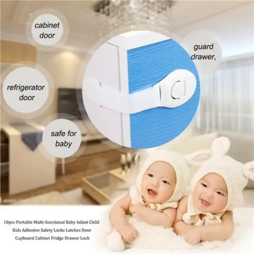 

New Child Infant Baby Kids Drawer Door Cabinet Lock Cupboard Toddler Locks Safety Protection Lock