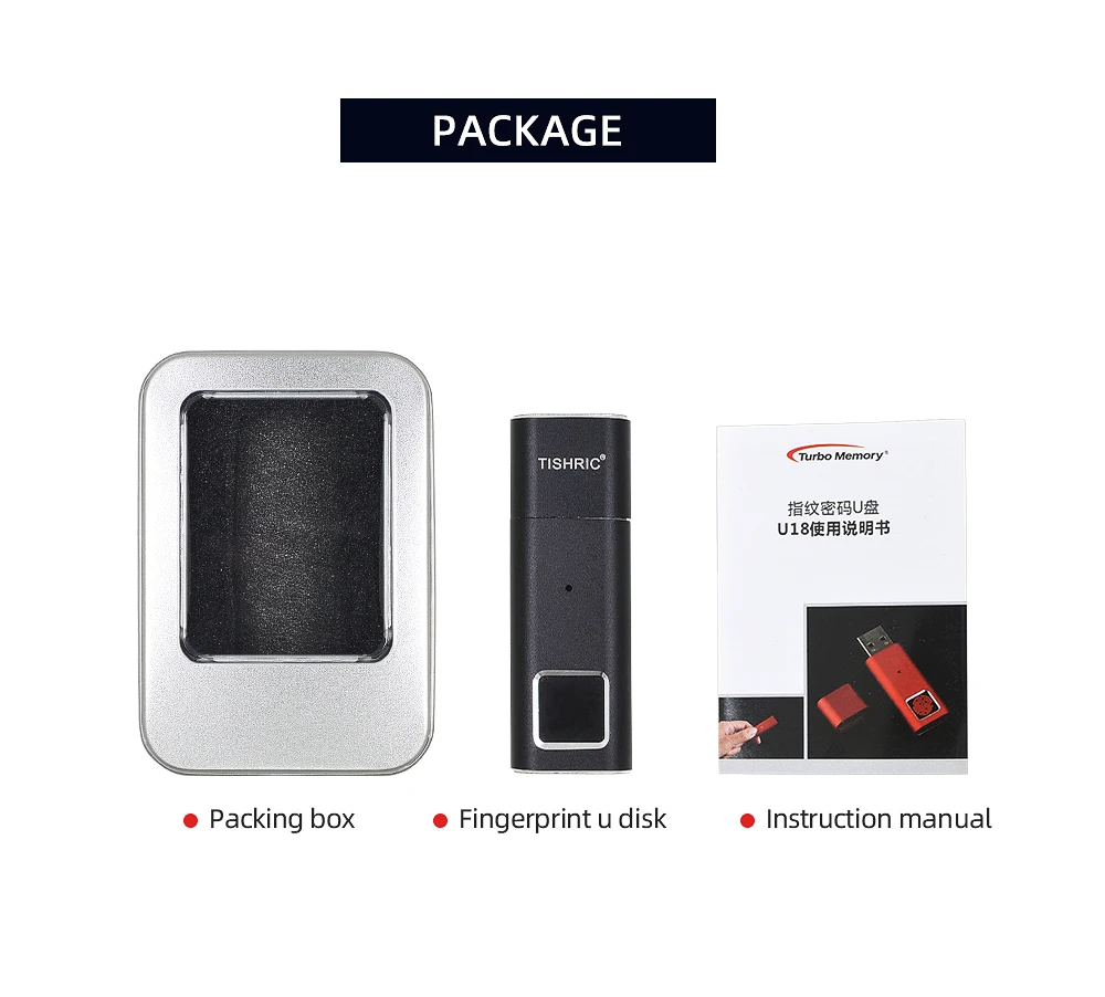 TISHRIC отпечаток пальца USB флэш-драйвер 16 ГБ 32 ГБ 64 ГБ 128 ГБ USB флэш-карта памяти, Флеш накопитель Флешка USB ключевой диск на ключ