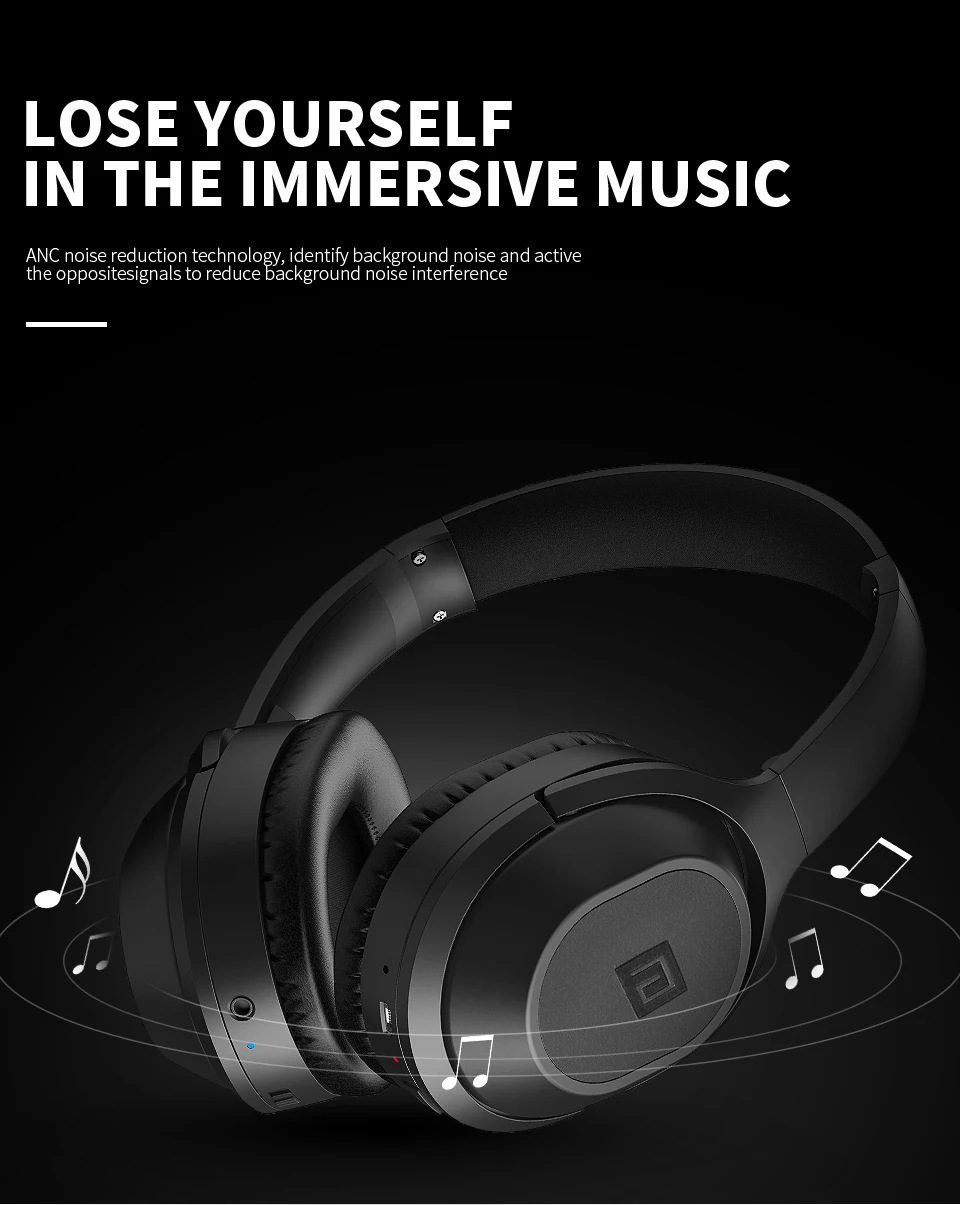 Langsdom BT25 Bluetooth наушники с шумоподавлением Беспроводные наушники стерео Bluetooth гарнитура с микрофоном для телефона